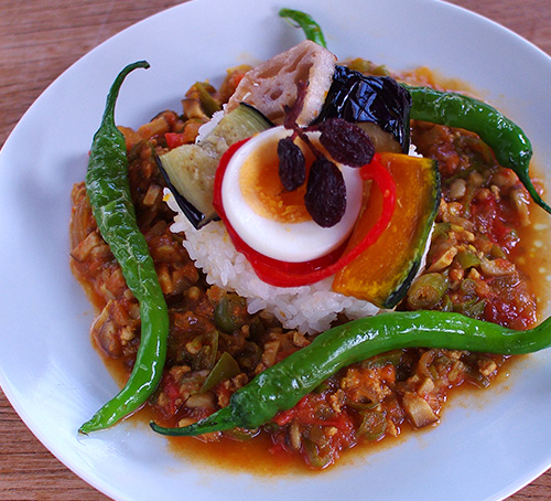 伏見とうがらしの和風カレー