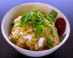 鯛と京せりの炊き込み御飯